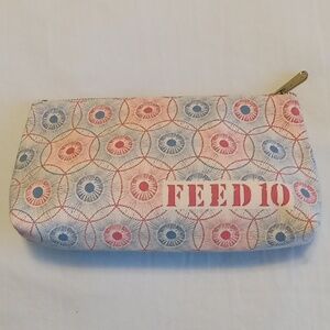FEED 10 canvas pouch/makeup bag